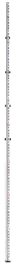 Product Image Dynamic of Bosch GR16 16 Ft. Aluminum Telescoping Leveling Rod (Imperial) on a white background.