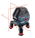 Product Image Dynamic of Bosch GLL 3-50 Three-Line Laser with Layout Beam on a white background.