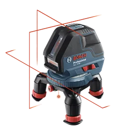 Product Image Dynamic of Bosch GLL 3-50 Three-Line Laser with Layout Beam on a white background.