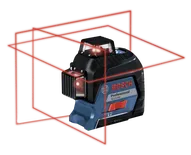 Product Image Dynamic of Bosch GLL3-300 360⁰ Three-Plane Leveling and Alignment-Line Laser on a white background.