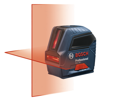Product Image Dynamic of Bosch GLL 55 Self-Leveling Cross-Line Laser on a white background.