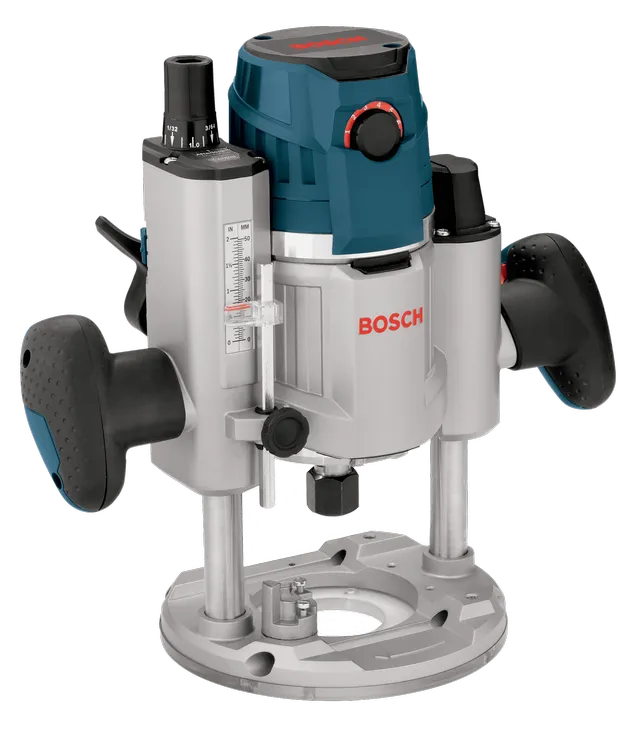 Image Dynamic of Bosch MRP23EVS 2.3 HP VS Plunge-Base Router on a white background.
