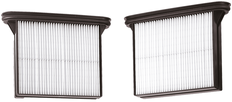Product Image Dynamic of Bosch VAC019 HEPA Filters for Dust Extractors on a white background.