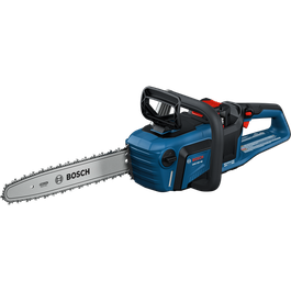 Product Image Dynamic of Bosch GKE18V-40N 18V 16 In. Chainsaw (Bare Tool) on the white background.