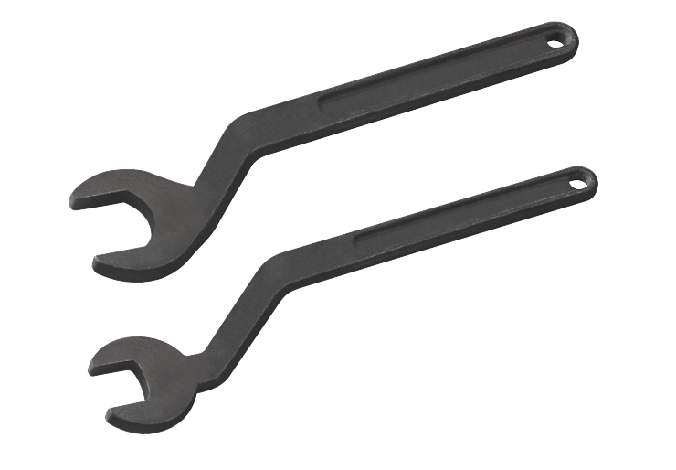 Product Image Dynamic of Bosch RA1152 Offset Router Bit Wrench Set on a white background.