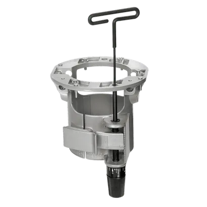 Product Image Dynamic of Bosch RA1165 Undertable Router Base with Above-Table Wrench Access.