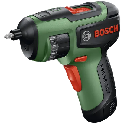 Product Image Dynamic of Bosch PSR-SELECT 4V Max Multi-Bit Screwdriver on a white background.