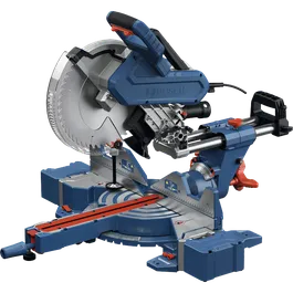 Product Image Dynamic of Bosch GCM340-305D 12 In. Dual-Bevel Slide Miter Saw on a white background.