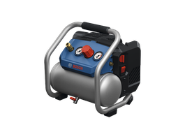 Product Image Dynamic of Bosch GKO18V-51N 18V Compact Air Compressor on a white background.