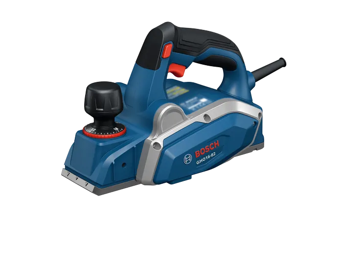 Product Image Dynamic of Bosch GHO16-82 Corded 3-1/4" Planer on a white background.