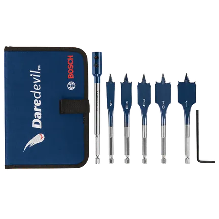 Juego de brocas de pala de longitud corta Daredevil®, 6 piezas