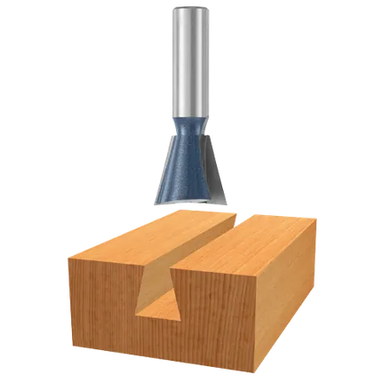 Broca con punta de carburo para cola de milano, 14° x 3/4"