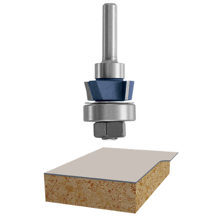 Broca para cortes al ras de 4 ranuras, punta de carburo, 7/8" x 5/16"