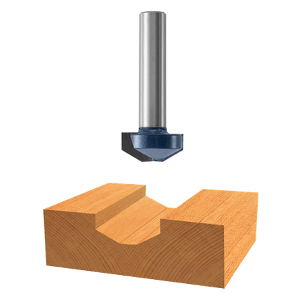 Broca de panel elevado con punta de carburo, para ranurar, 1-1/8" x 1/2"