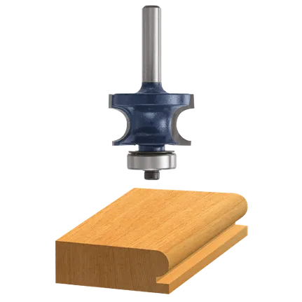 Broca con punta de carburo para crear bordes decorativos, 1/4" x 3/4"