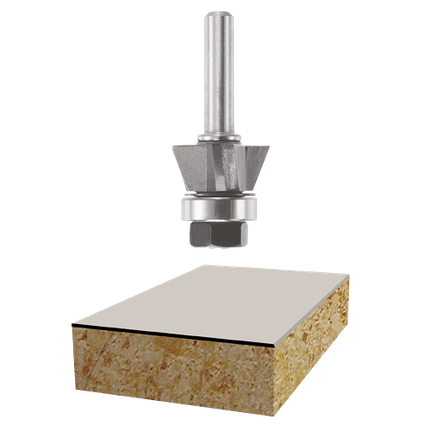 Broca para acabados biselados de 3 ranuras, punta de carburo, 22° x 3/8"