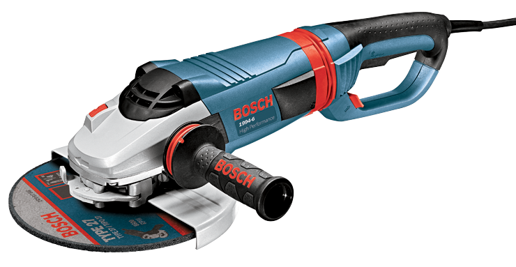 Bosch 1994-6 Amoladora angular de alto rendimiento, con disco tipo 27, 6600 RPM.
